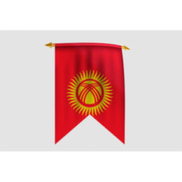 Kyrgyzstan Flag Style 9 Sticker - DecalsHouse
