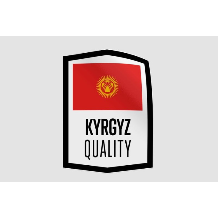 Kyrgyzstan Made In Quality Style 4 Sticker - DecalsHouse