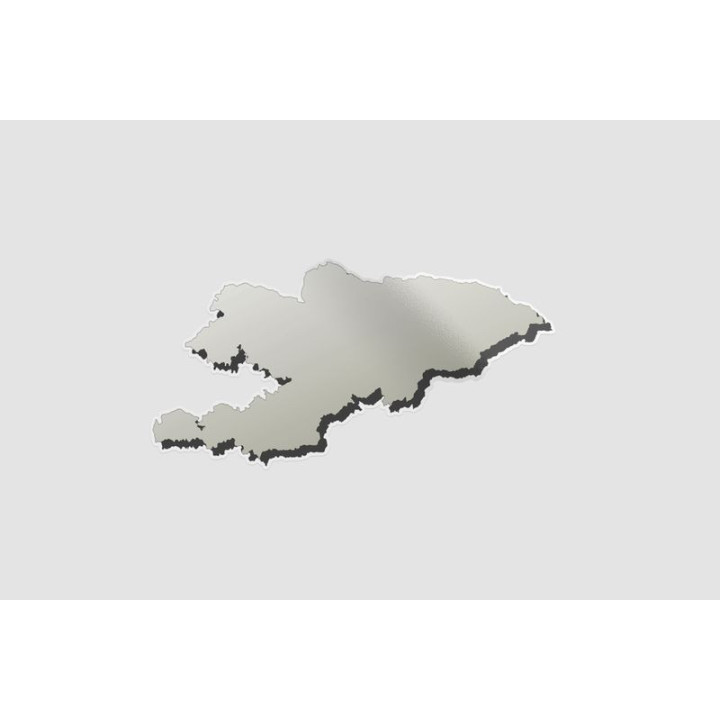 Kyrgyzstan Map Sticker - DecalsHouse