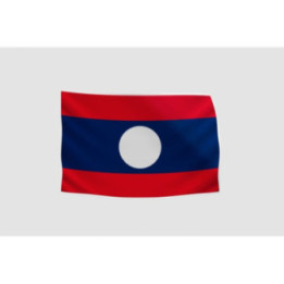 Laos Flag Style 8 Sticker - DecalsHouse