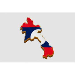 Laos Map Sticker - DecalsHouse