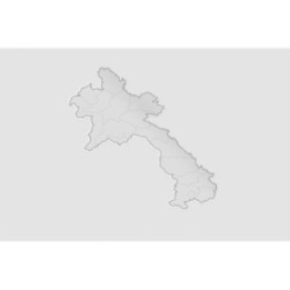 Laos Map Style 4 Sticker - DecalsHouse