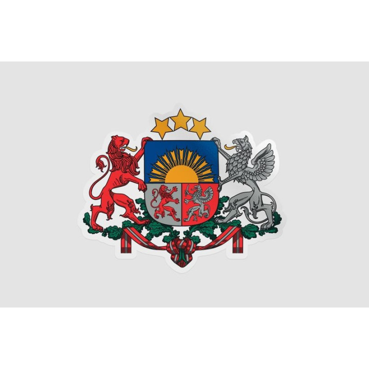 Latvia National Emblem Sticker - DecalsHouse
