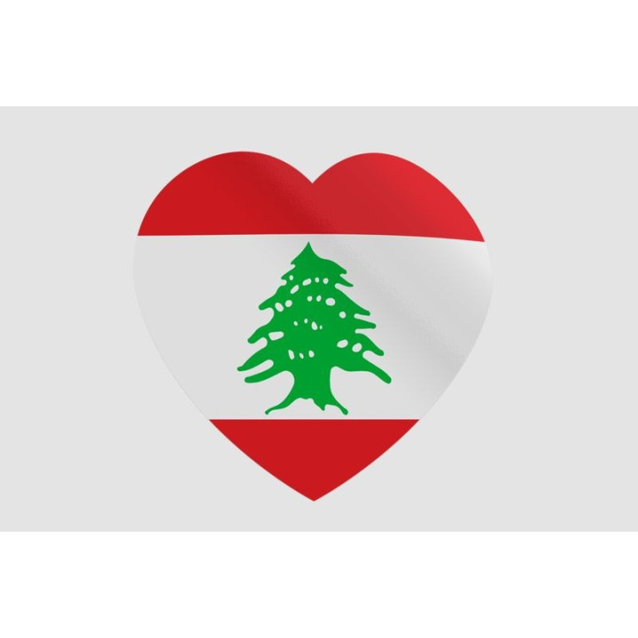 Lebanon Flag Style 2 Sticker - DecalsHouse
