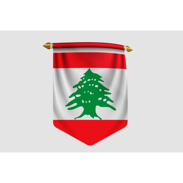 Lebanon Flag Style 4 Sticker - DecalsHouse