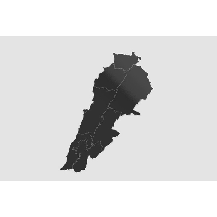Lebanon Map Style 2 Sticker - DecalsHouse