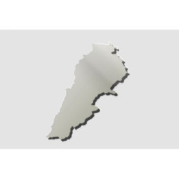 Lebanon Map Style 6 Sticker - DecalsHouse