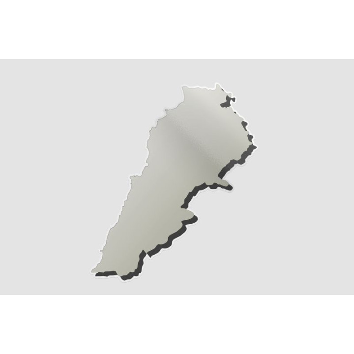 Lebanon Map Style 6 Sticker - DecalsHouse
