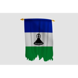 Lesotho Flag Style 11 Sticker - DecalsHouse