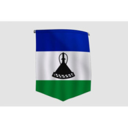 Lesotho Flag Style 3 Sticker - DecalsHouse