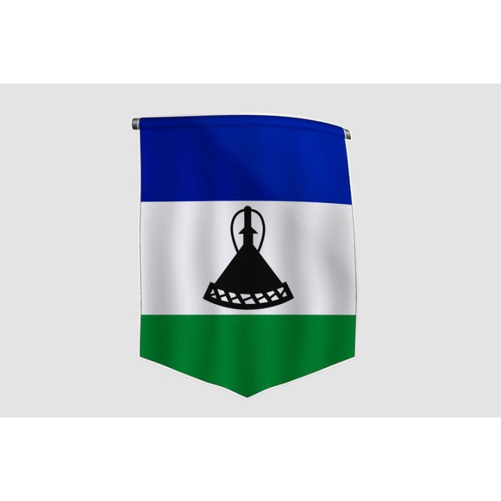 Lesotho Flag Style 3 Sticker - DecalsHouse