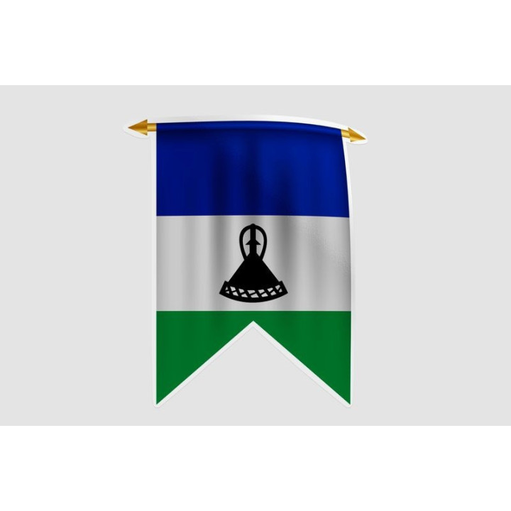 Lesotho Flag Style 4 Sticker - DecalsHouse