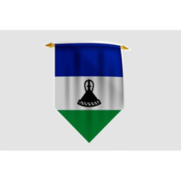 Lesotho Flag Style 5 Sticker - DecalsHouse