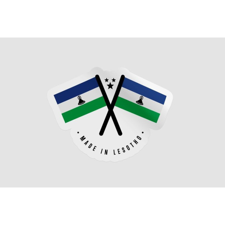 Lesotho Made In Quality Sticker - DecalsHouse