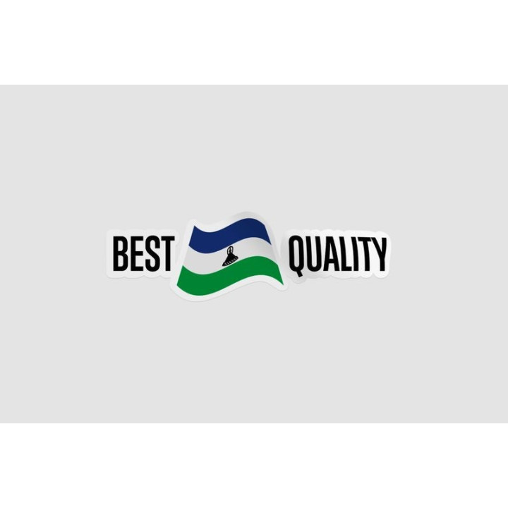Lesotho Made In Quality Style 2 Sticker - DecalsHouse
