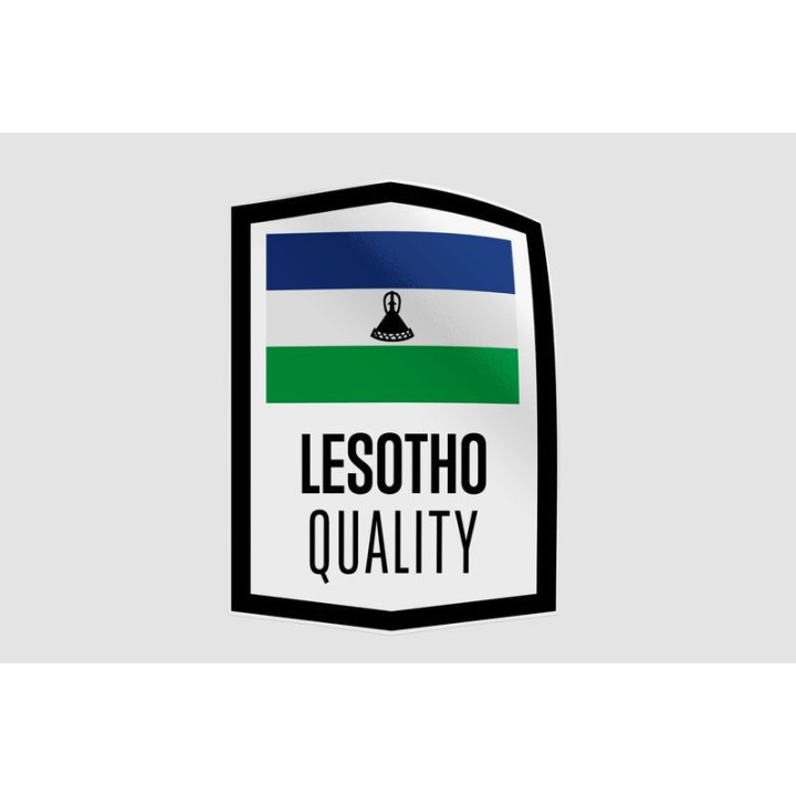 Lesotho Made In Quality Style 3 Sticker - DecalsHouse