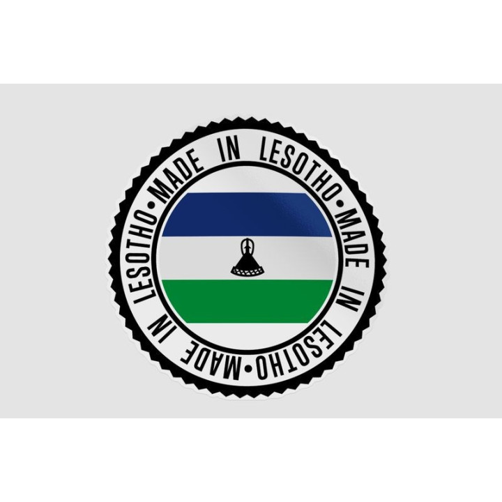 Lesotho Made In Quality Style 5 Sticker - DecalsHouse