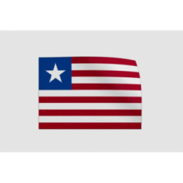 Liberia Flag Style 10 Sticker - DecalsHouse