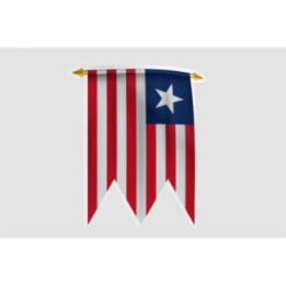 Liberia Flag Style 15 Sticker - DecalsHouse