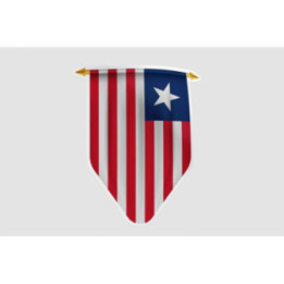 Liberia Flag Style 16 Sticker - DecalsHouse