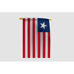 Liberia Flag Style 17 Sticker - DecalsHouse