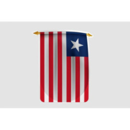 Liberia Flag Style 18 Sticker - DecalsHouse