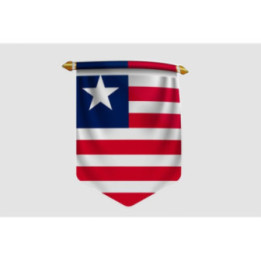 Liberia Flag Style 2 Sticker - DecalsHouse