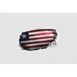 Liberia Flag Style 3 Sticker - DecalsHouse