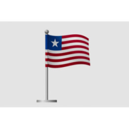 Liberia Flag Style 5 Sticker - DecalsHouse