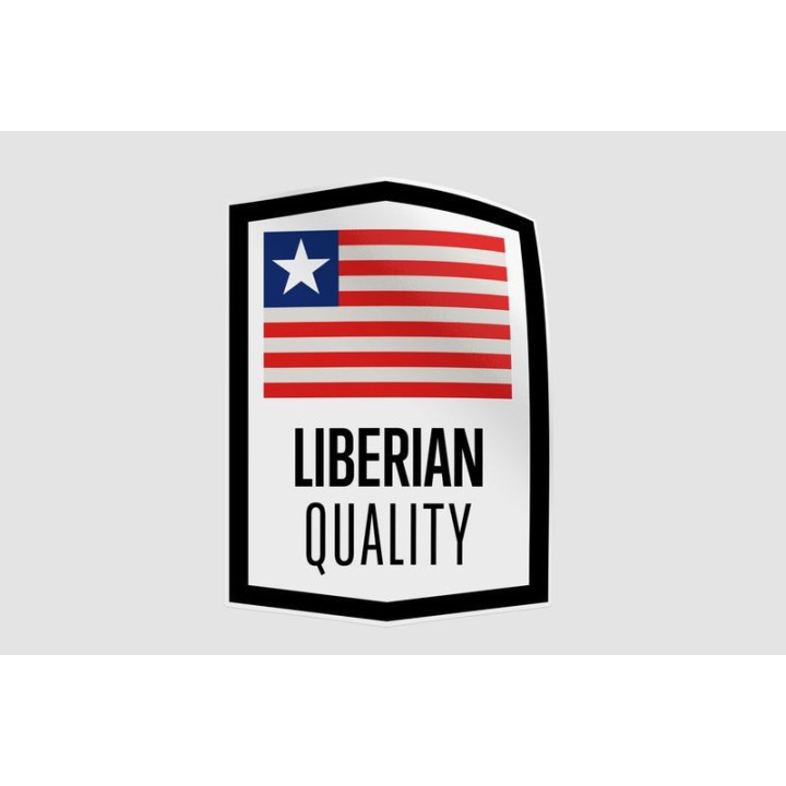 Liberia Made In Quality Style 3 Sticker - DecalsHouse