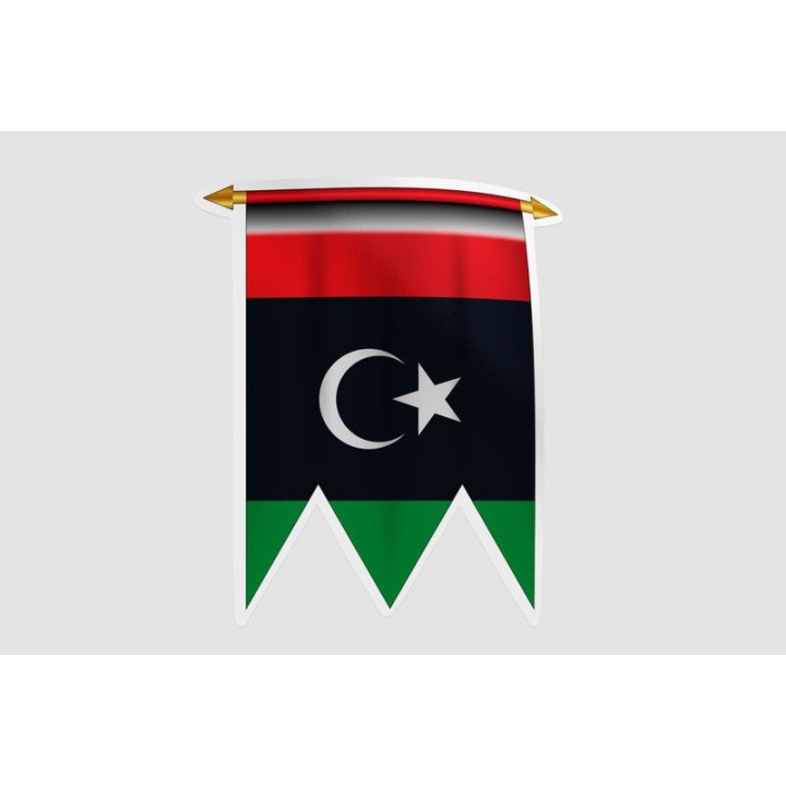 Libya Flag Style 20 Sticker - DecalsHouse