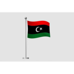 Libya Flag Style 3 Sticker - DecalsHouse