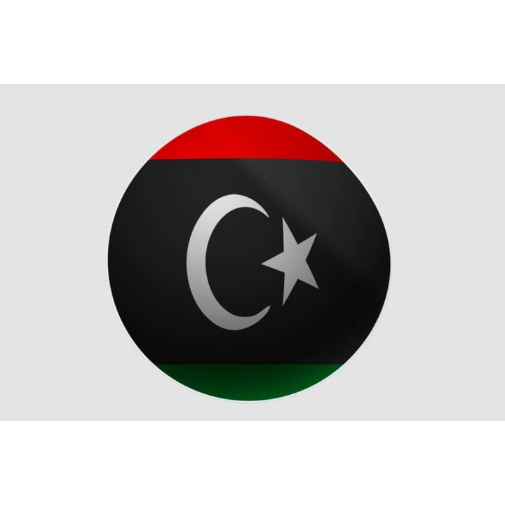 Libya Flag Style 4 Sticker - DecalsHouse