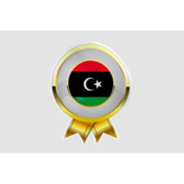 Libya Flag Style 5 Sticker - DecalsHouse