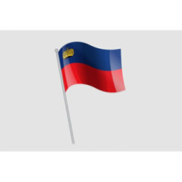 Liechtenstein Flag Style 10 Sticker - DecalsHouse