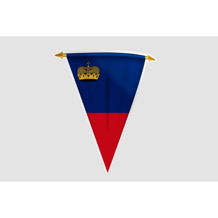 Liechtenstein Flag Style 7 Sticker - DecalsHouse