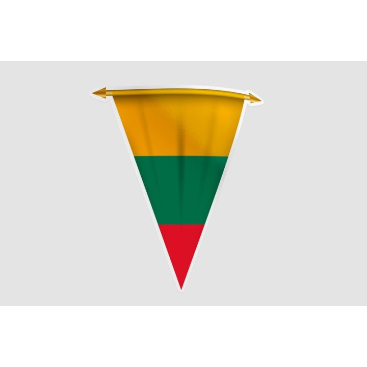Lithuania Flag Style 19 Sticker - DecalsHouse