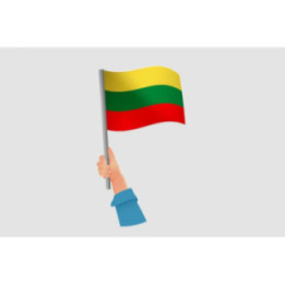 Lithuania Flag Style 2 Sticker - DecalsHouse