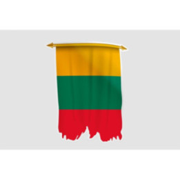 Lithuania Flag Style 20 Sticker - DecalsHouse