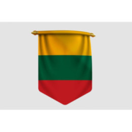 Lithuania Flag Style 23 Sticker - DecalsHouse