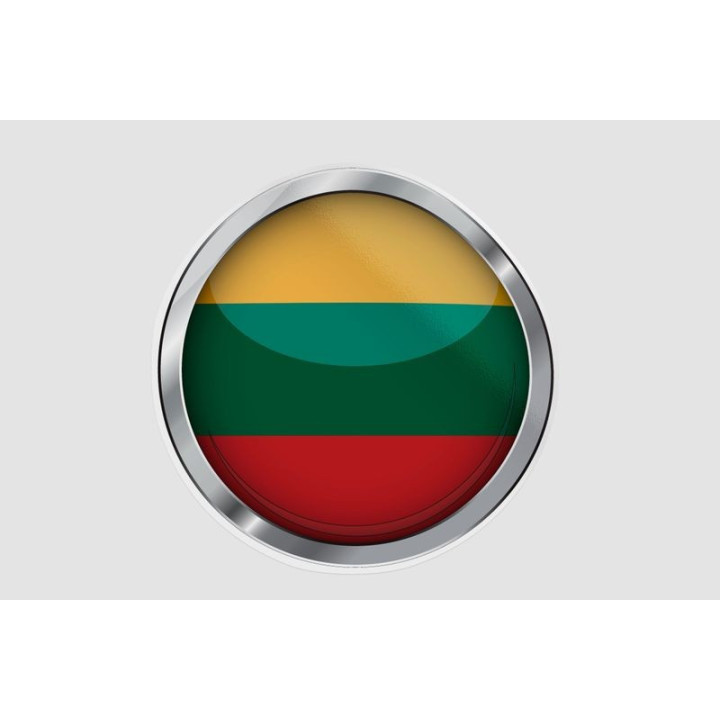 Lithuania Flag Style 25 Sticker - DecalsHouse