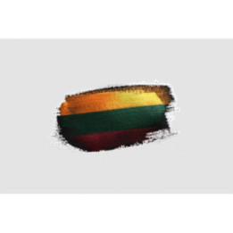 Lithuania Flag Style 4 Sticker - DecalsHouse