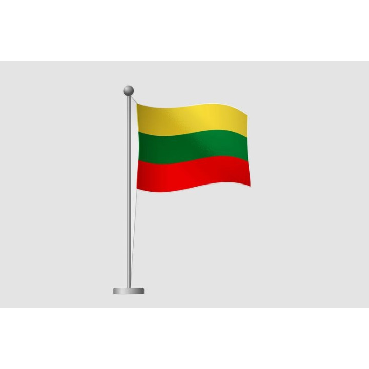 Lithuania Flag Style 6 Sticker - DecalsHouse