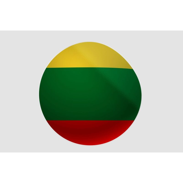 Lithuania Flag Style 7 Sticker - DecalsHouse
