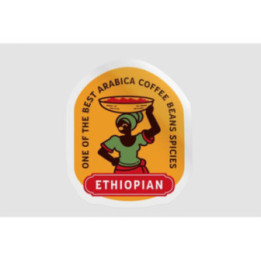 Ethiopian Coffee Stickers – Arabica Badge Decals (2-Pack)