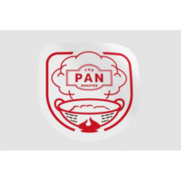 Pan Roaster Coffee Stickers – Artisan Badge Decals (2-Pack)