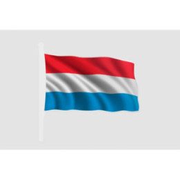Luxembourg Flag Style 12 Sticker - DecalsHouse