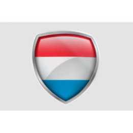 Luxembourg Flag Style 15 Sticker - DecalsHouse
