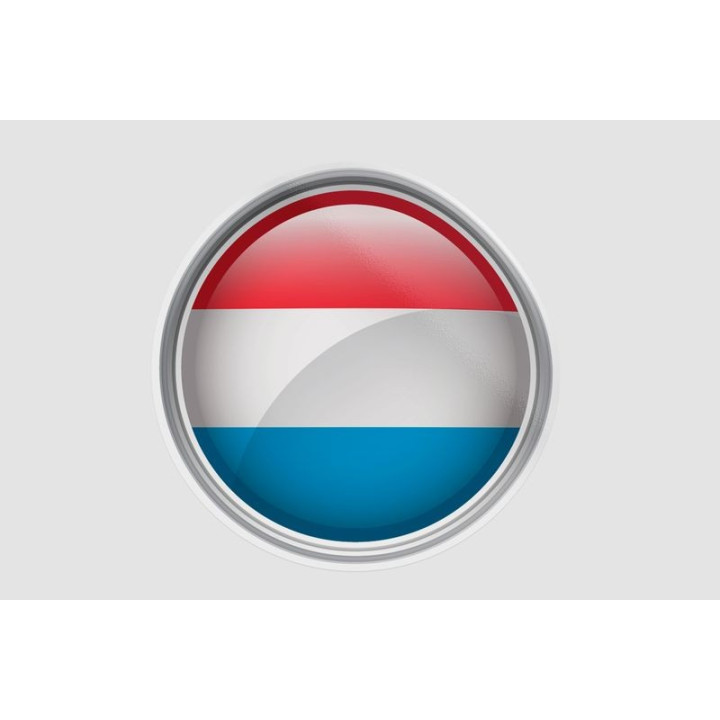 Luxembourg Flag Style 17 Sticker - DecalsHouse