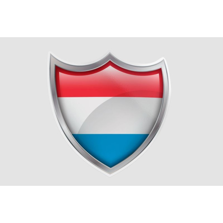 Luxembourg Flag Style 18 Sticker - DecalsHouse